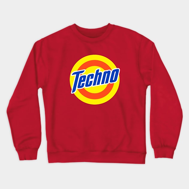 TECHNO POP ART Crewneck Sweatshirt by KIMIDIGI